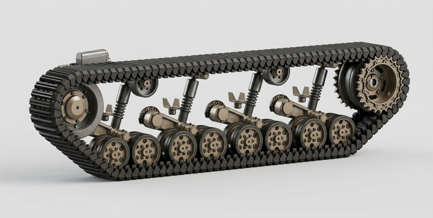 Track system design for tracked vehicles